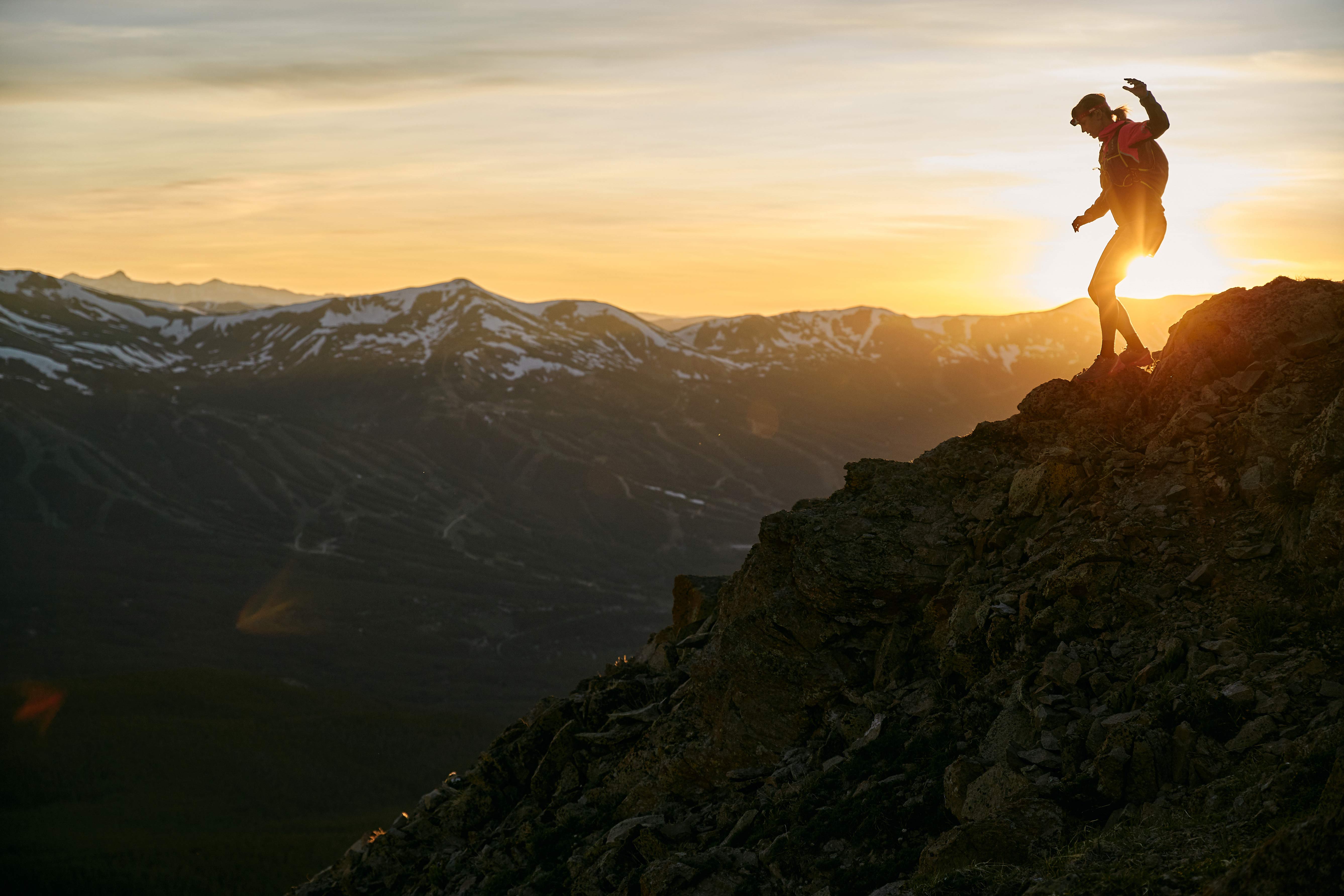 Mountain running and climbing